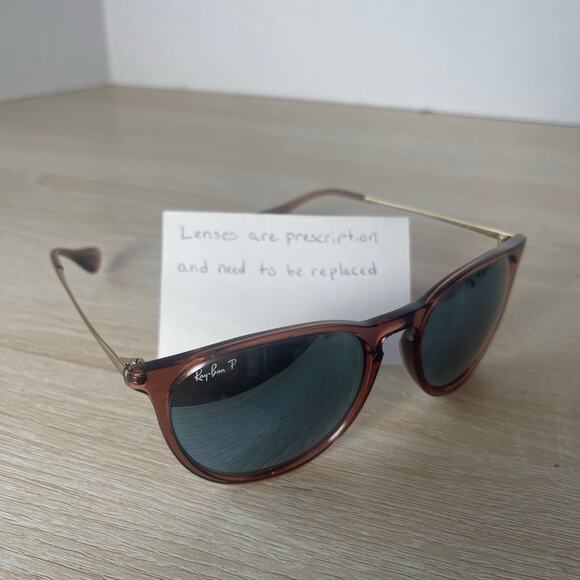 Ray-Ban RB4171 Erika 6590/13 Sunglasses Transparent Pink FRAMES ONLY 54-18-145 - Picture 1 of 8